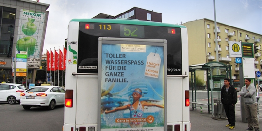 Oglaševanje na avtobusih | Sms Marketing d.o.o. | Oglas na avstrijskem trgu - Terme 3000
