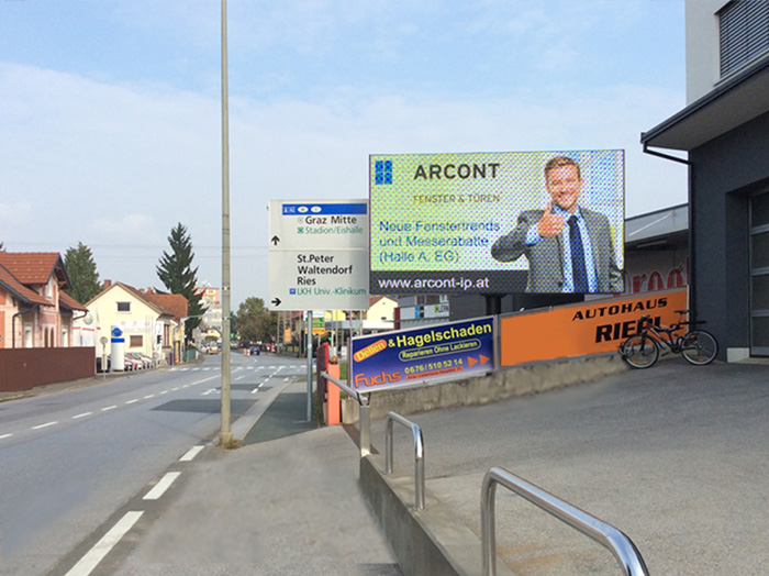 Oglaševanje na digitalnih zaslonih | Sms Marketing d.o.o. | Oglas na avstrijskem trgu - Arcont