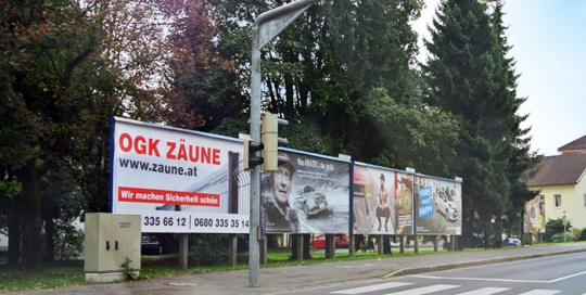 Oglaševanje na jumbo plakatih | Sms Marketing d.o.o. | Oglas na avstrijskem trgu - Ograje Kočevar