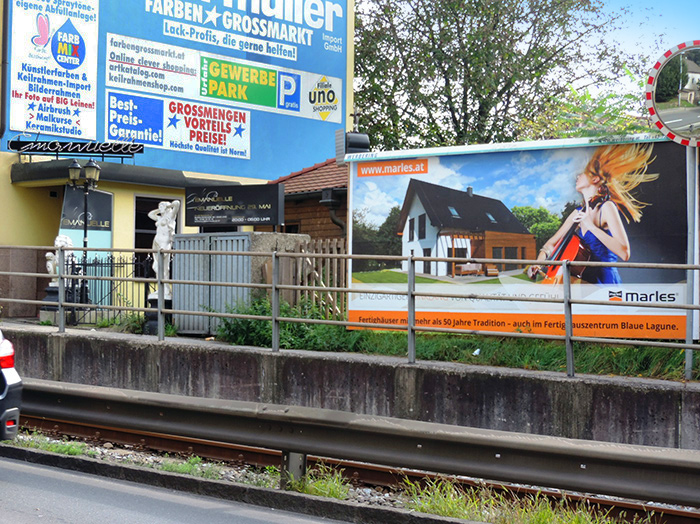 Oglaševanje na jumbo plakatih | Sms Marketing d.o.o. | Oglas na avstrijskem trgu - Marles