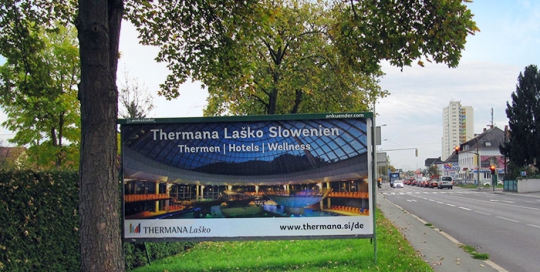 Oglaševanje na jumbo plakatih | Sms Marketing d.o.o. | Oglas na avstrijskem trgu - Thermana Laško
