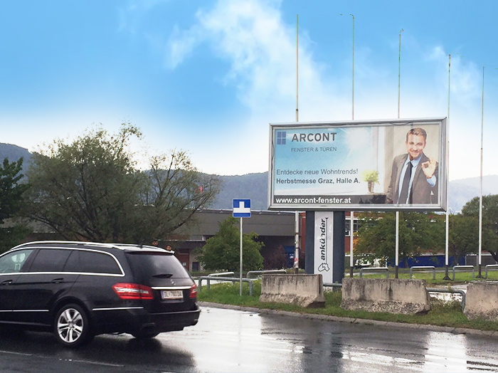 Oglaševanje na osvetljenih jumbo plakatih | Sms Marketing d.o.o. | Oglas na avstrijskem trgu - Arcont