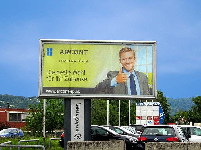 Oglaševanje na osvetljenih jumbo plakatih | Sms Marketing d.o.o. | Oglas na avstrijskem trgu - Arcont