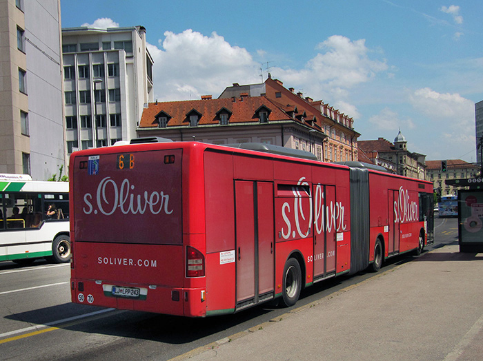 Oglaševanje na avtobusih | Sms Marketing d.o.o. | Oglas na avtobusu - celi avtobus - S.Oliver
