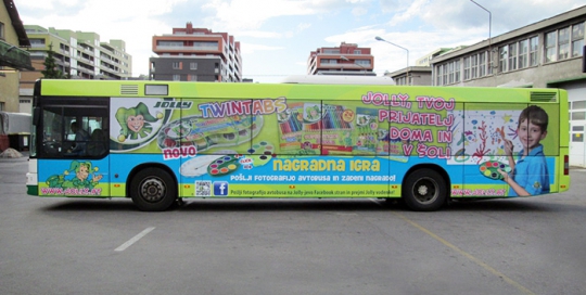 Oglaševanje na avtobusih | Sms Marketing d.o.o. | Oglas na avtobusu - celi avtobus - Eurocom
