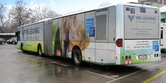 Oglaševanje na avtobusih | Sms Marketing d.o.o. | Oglas na avtobusu - celi avtobus - VBS leasing
