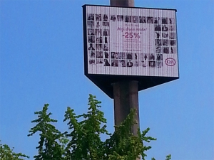 Advertising on outdoor advertising surfaces in Slovenia | Sms Marketing d.o.o. | Advertisement on a digital display - C&A