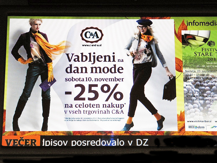 Oglaševanje v notranjosti avtobusa | Sms Marketing d.o.o. | Digitalni LCD oglas